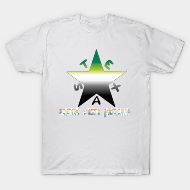 Texas Pride-Aromantic T-Shirt by SoulrEclips